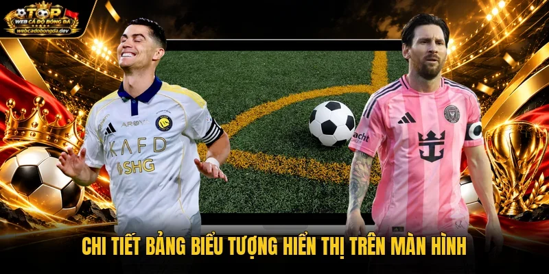 Chi tiết bảng biểu tượng hiển thị trên màn hình Chi tiết bảng biểu tượng hiển thị trên màn hình